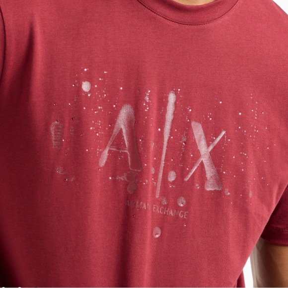 NWT Armani Exchange Mens Heavy Cotton T-Shirt Eco Friendly Graphic Streetwear Lg - Picture 2 of 11